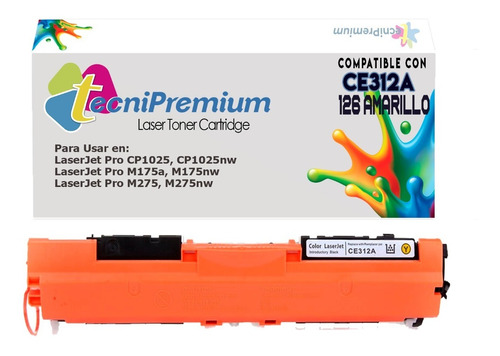 Toner Genérico 126 Impresora Laser M175nw M275 M275nw Ce310a