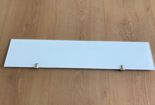 Imagen 7 de 10 de Estante Repisa Vidrio Blanco Coverglas 5mm 40x10 C/soportes