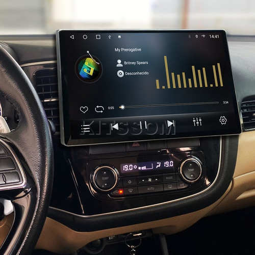 Multimídia Mitsubishi Outlander 2016 2017 2018 2019 V2 Tesla