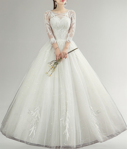 Vestido De Novia Princesa Brillo Sensación Matrimonio Boda