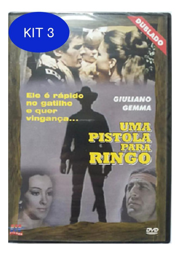 Kit 3 Dvd  Uma Pistola Para Ringo - Western