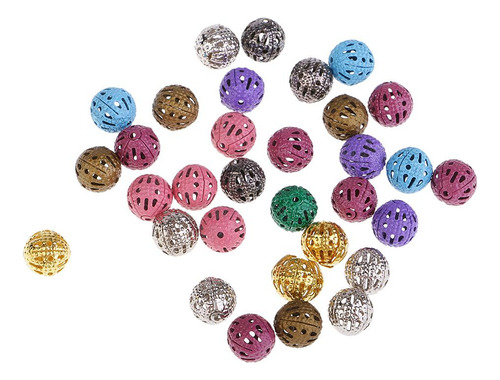 4 X 100pcs Multicolor Cuenta De Hierro Abalorio, Ornamento
