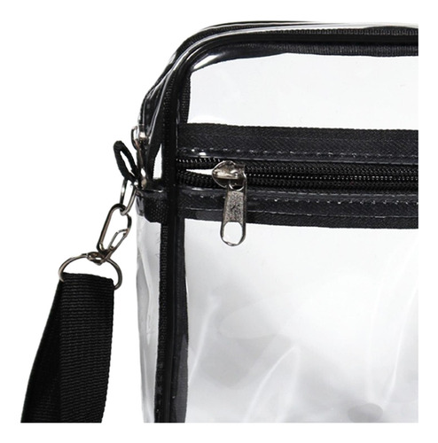 Bolso Transparente Monedero Transparente Negro Pequeño