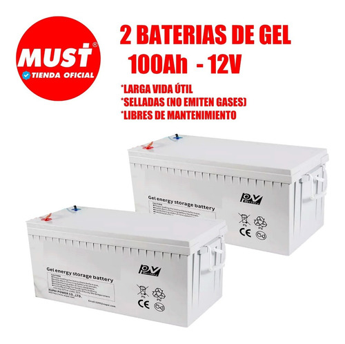 Imagen 3 de 10 de Must Kit Solar Casa Campo 8400watts/dia Inversor 3kw Mppt-m9