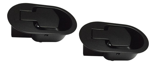 2x Sofá Reclinable / Silla De Liberación Ovalada Negro