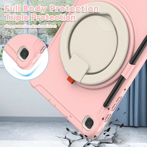 Funda Resistente Para Tab S6 Lite Protector 3 En 1
