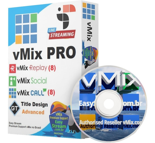Imagem 1 de 1 de Vmix Pro Original Em 12 X  - Streaming Profissional