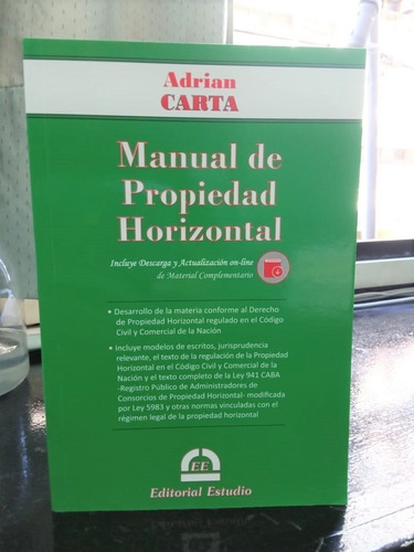 Manual De Propiedad Horizontal - Adrian Carta Ed. 2022