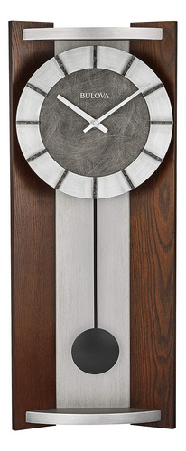 Bulova Newton - Reloj De Pared Con Péndulo, Color Espresso
