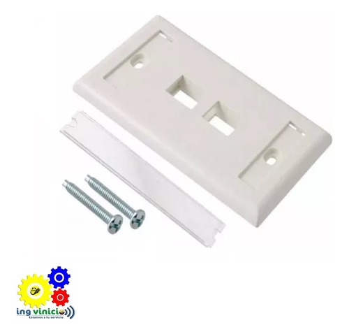 Faceplate 2 Puerto Panduit Tapa Para Caja Sobrepuesta Netkey