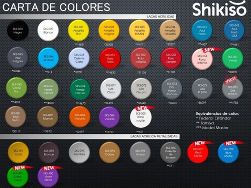 Imagen 3 de 5 de Pintura Shikiso Laca Acrilica Para Aerografo Rdelhobby