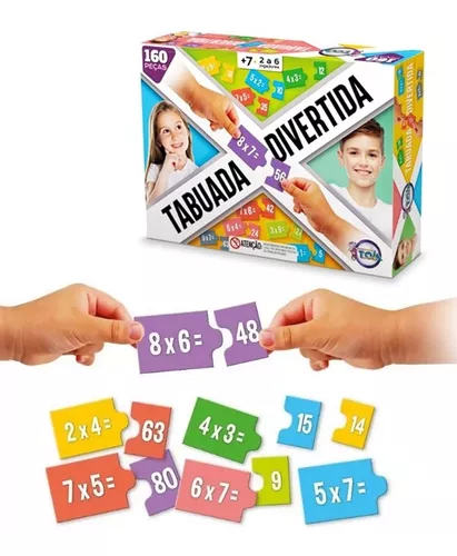 Jogo Tabuada Divertida Educativo Didático Toia 12039