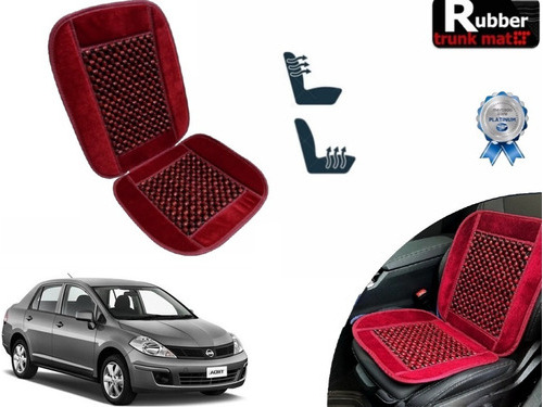 Cubre Respaldo Vino Asiento Bolitas Nissan Tiida 2015