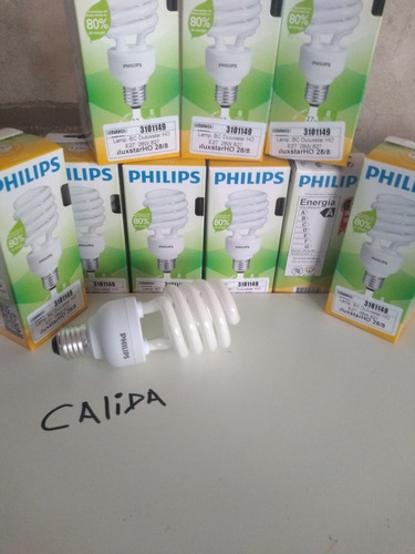 Lámpara Philips Bajo Consumo27w=130w Cálidox7 Unidades 