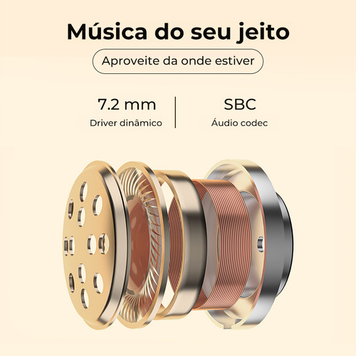 Fone De Ouvido Qcy T13 Com 4 Microfones E Bluetooth 5.1 Bh22dt10a Cor Branco Branco