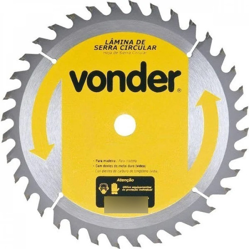 Disco De Serra Circular Vonder 36 Dentes 20 mm Cor Amarelo 