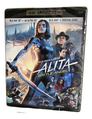 Alita: Battle Angel 4k + 3d Blu-ray Película Original Nuevo | Cuotas sin  interés