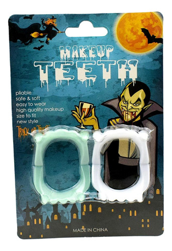 2 Colmillos Luminosos De Halloween Accesorios De Halloween