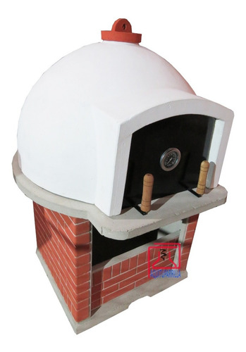 Imagen 4 de 5 de Horno Tipo Barro Premoldeado Con Doble Piso Refractario