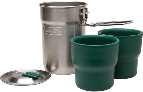 Stanley Adventure Set - Olla De Acero Inox De 24oz + 2 Tazas