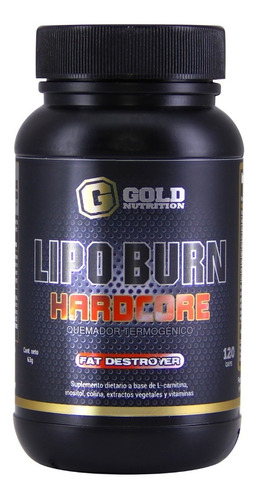 Lipo Burn Gold Nutrition Quemador De Grasa Natural