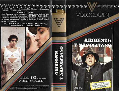 Ardiente Y Napolitano Vhs Adriano Celentano L'emigrante