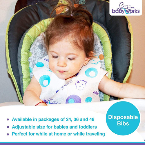 Baberos Desechables Para Bebés | Con La Miga Catcher | Tamañ