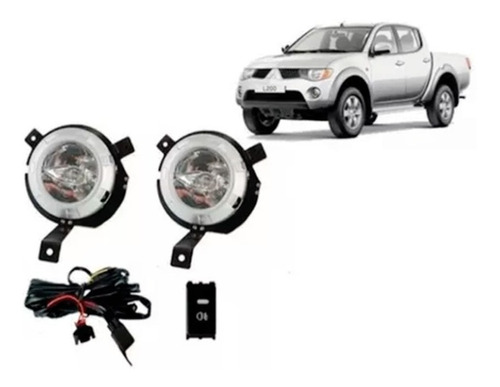 Kit Neblineros Mitsubishi L200 2007 2008 Mas Luces Led 