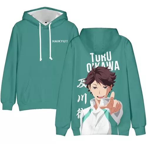 Blusa Moletom Anime Haikyuu Hinata Tanaka Toru Anime Vôlei