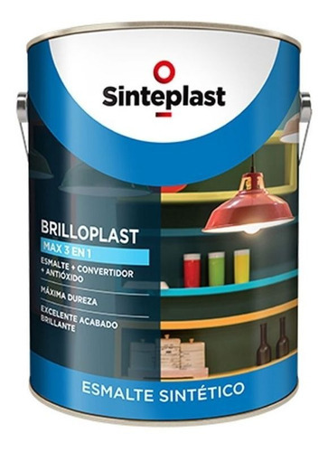 Esmalte Convertidor Brilloplast 3en1 4 Lt Sinteplast Rex