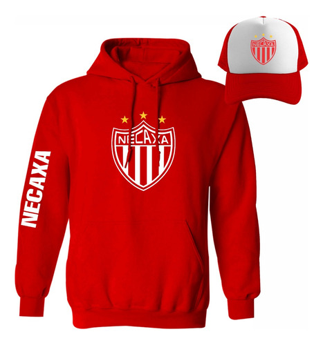 Kit Sudadera + Gorra Sublimada Mod Rayos De Necaxa Liga Mx