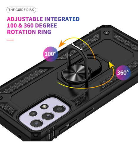 Funda Uso Rudo Golpes Para Galaxy A33 5g Carcasa+mica Negro Samsung Galaxy A33 5g