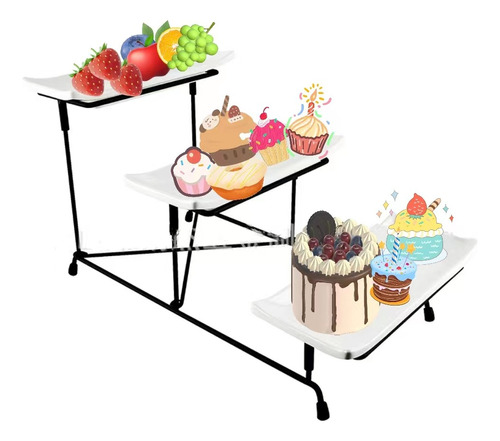 Organizador De Soporte Para Cupcakes Soporte De Exhibición 