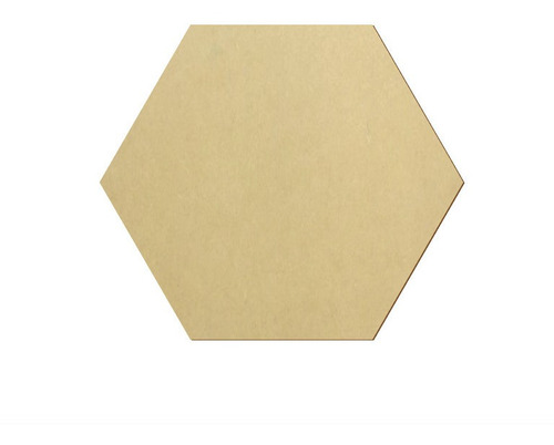 Figuras Mdf, Hexagono Con Base, 40 Cm Altura, 10pz