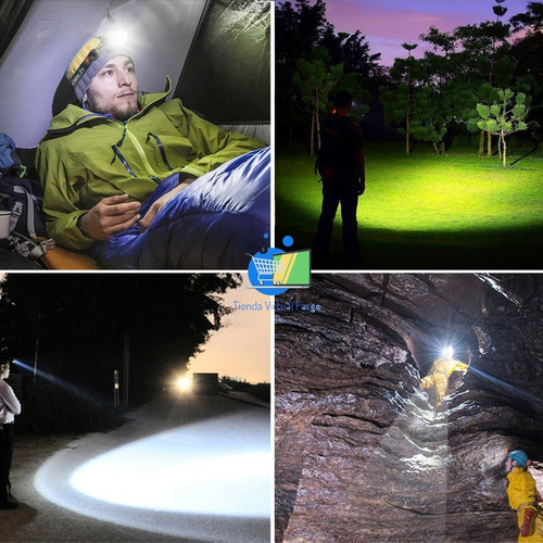 Linterna Led De Cabeza Recargable Tipo Minera 5000 Lumen