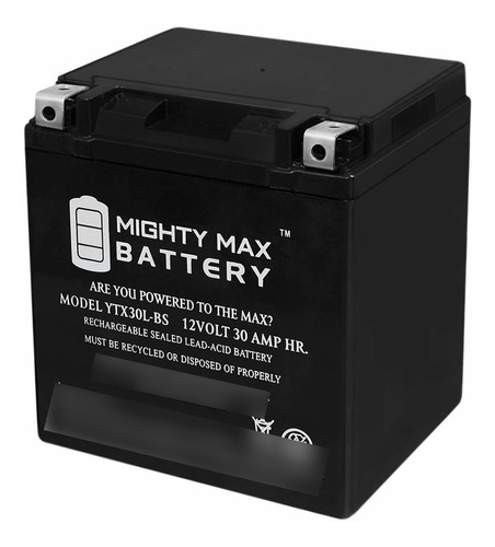 Mighty Max Battery Bateria Ytx30l-bs 12v 30ah Para Polaris