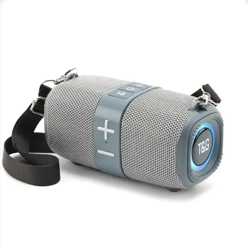 Alto-falante Bluetooth Subwoofer Rádio Sem Fio Portátil Fm Power Cinza
