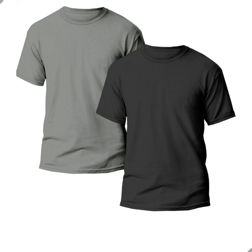 Kit 2 Camisetas Básica Masculina Tecido Dry Lisa Tradicional