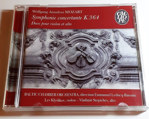 Cd Mozart / Symphonie Concertante K.364 Duos Pour Violon...