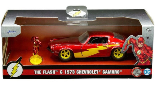 Jada 1:43 1973 Chevrolet Camaro The Flash Marvel Color Rojo