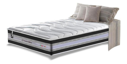 Colchão solteiro de molas ensacadas D33 cama inBox Select Firme 88x188x32cm preto