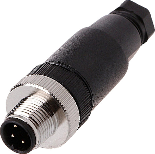 Conector Para Sensor M12 3 Pinos Macho Reto Pg7 Novo Com Nf