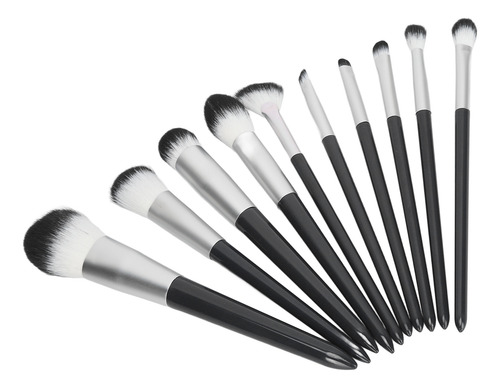Set De 10 Brochas Para Maquillaje, Corrector En Polvo Y Somb