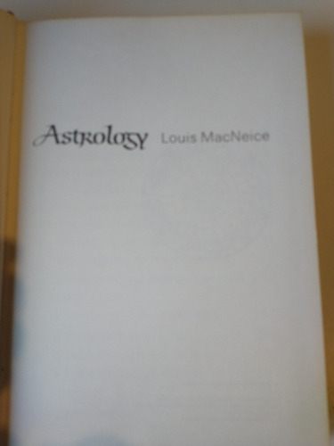 Astrology Louis Macniece