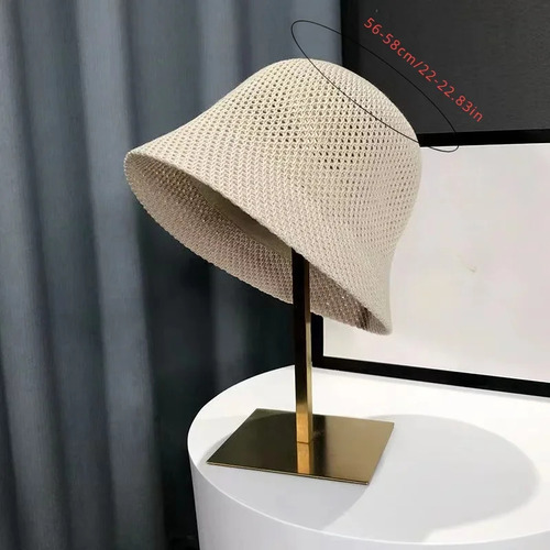 Sombrero Fino Y Transpirable Para Mujer, Con Forma De Cubo D
