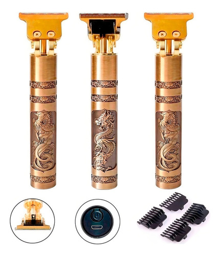 Kit 3 Máquinas De Barbear E Cortar Cabelo Faz Pezinho Risco
