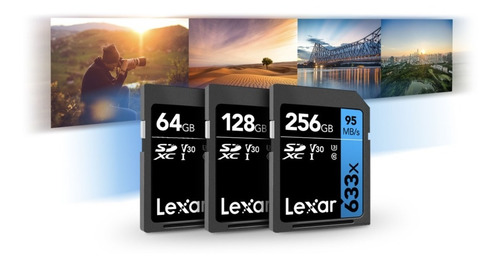 Imagen 4 de 8 de Memoria Lexar Sdxc 128gb 633x High-performance 95mb/s U3 C10