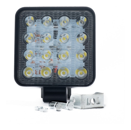 Faro Auxiliar 16 Led 48w 12v Off Road Moto Cuatri Cuadrado