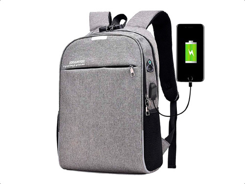 Mochila Antirrobo Inteligente Impermeable Con Usb - Notebook