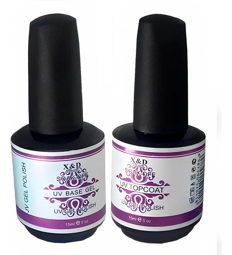 Top Coat D&z Blindagem Unhas Gel Led Uv Manicure 2 Unid Dez Cor Branco